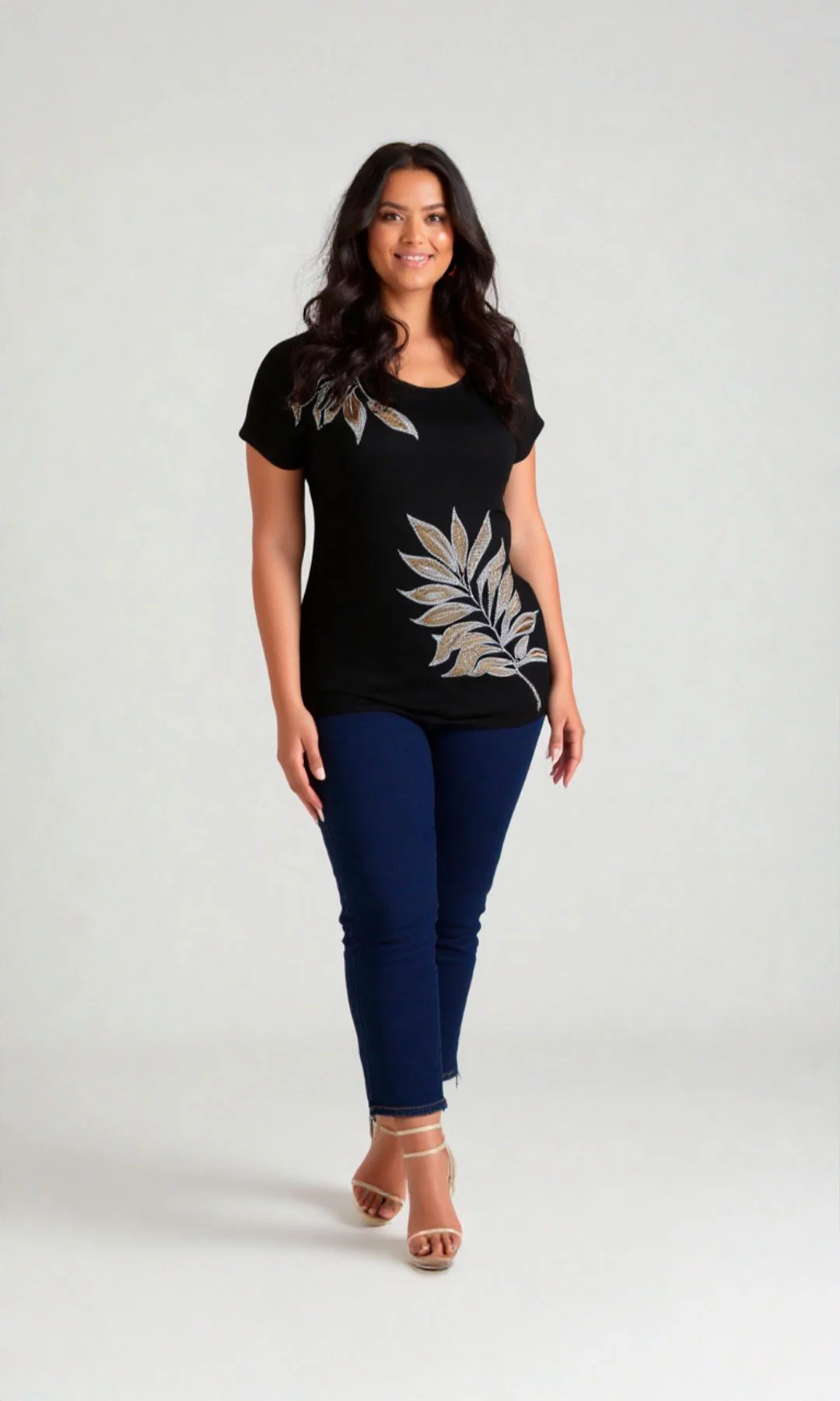 Camiseta mujer manga corta estampada - Imagen 2