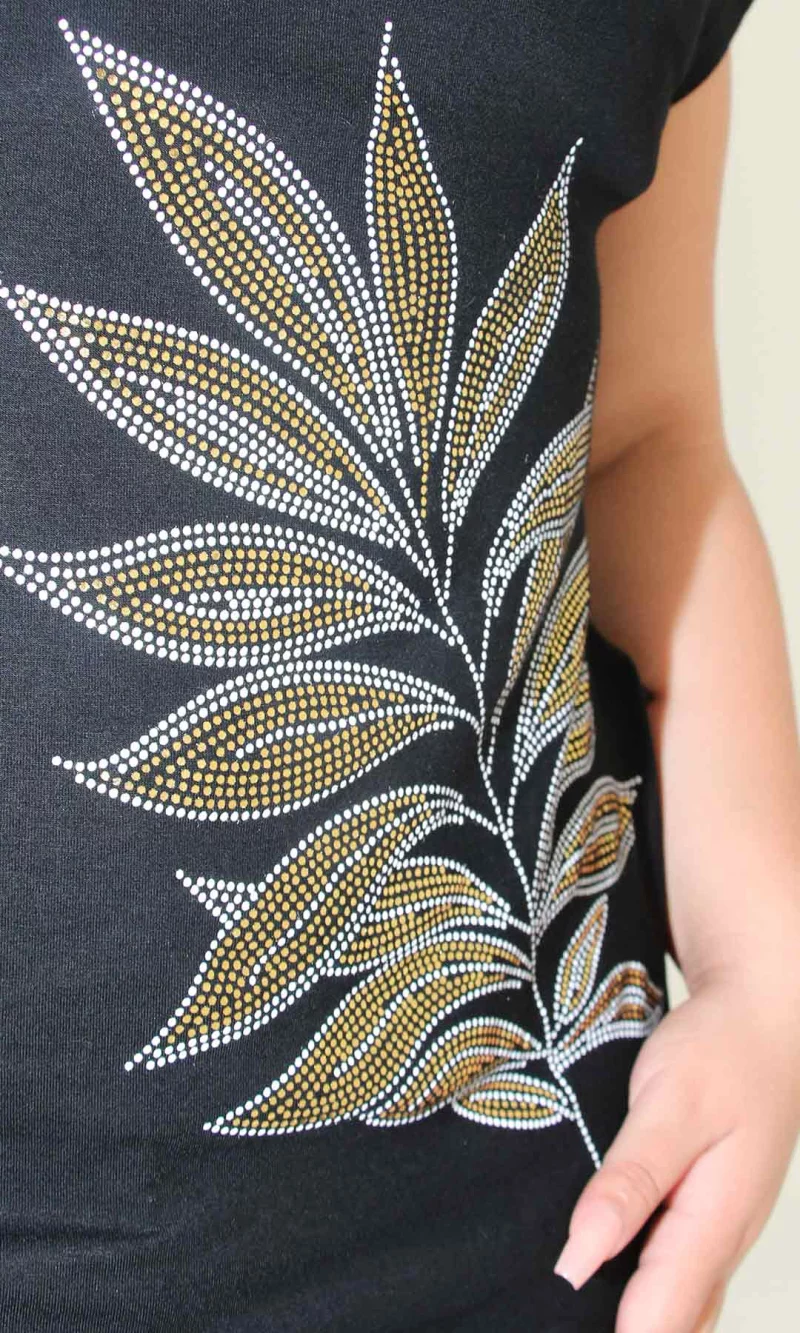 Camiseta mujer manga corta estampada - Imagen 2