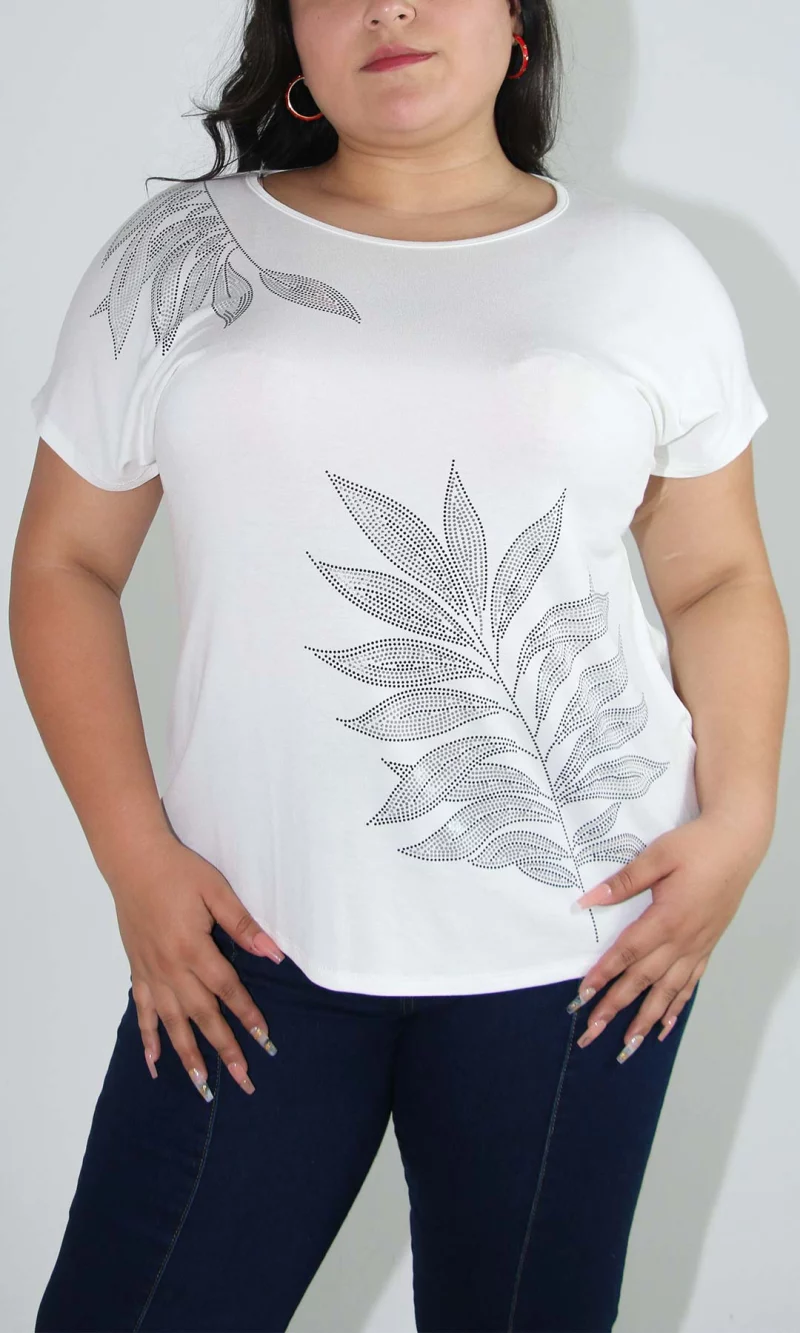 Camiseta mujer manga corta estampada - Imagen 4