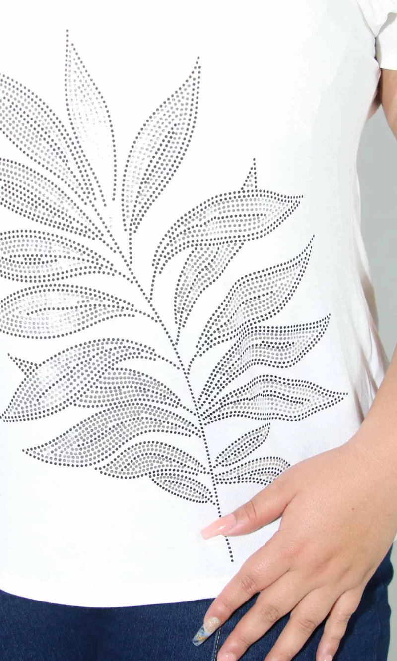 Camiseta mujer manga corta estampada - Imagen 5