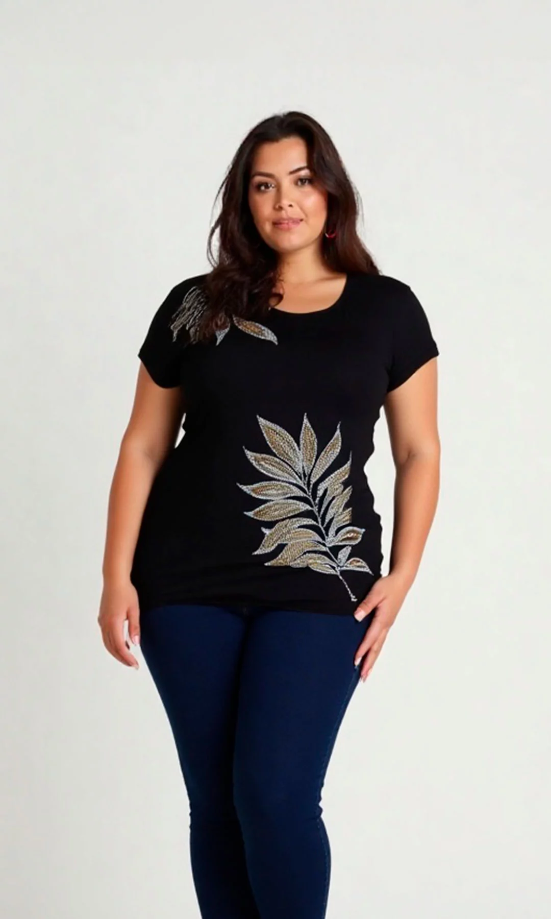 Camiseta mujer manga corta estampada