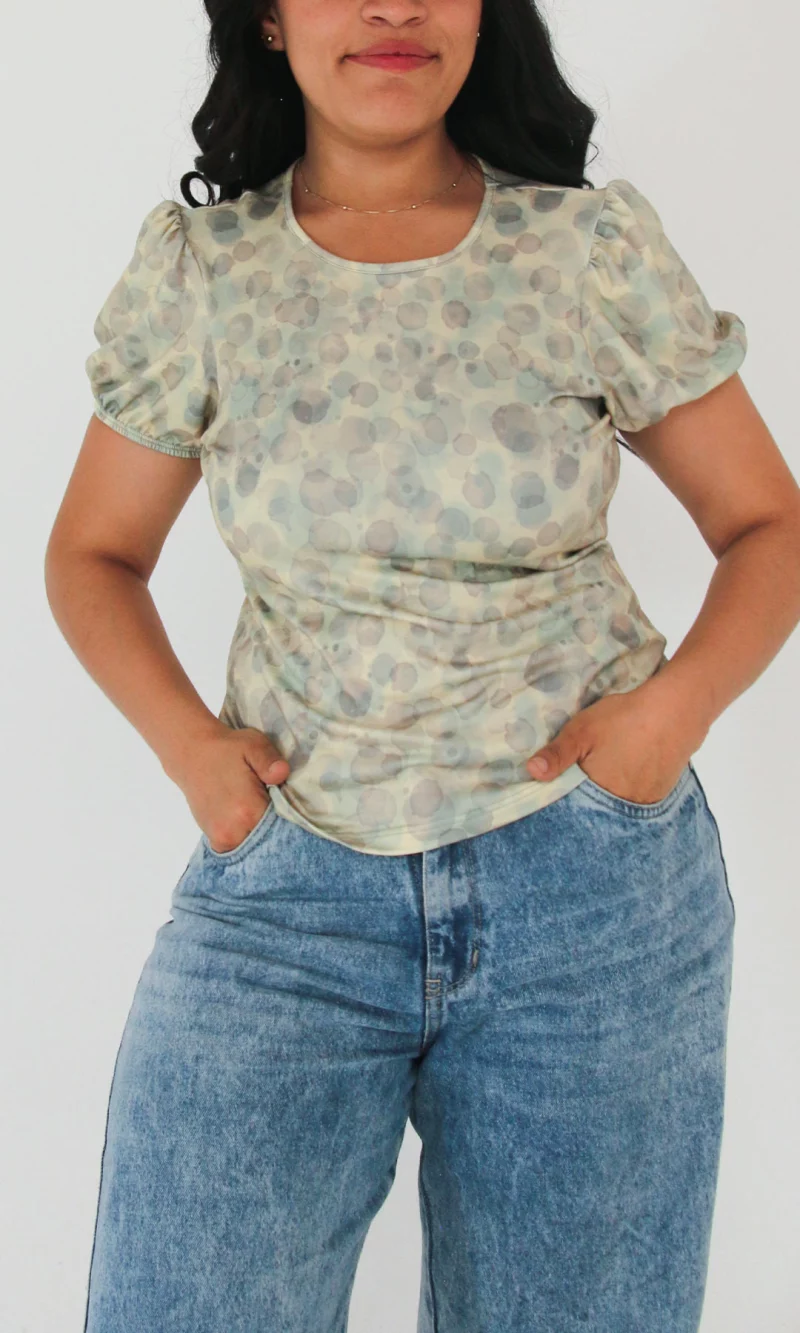 Camiseta mujer manga corta pepas - Imagen 4