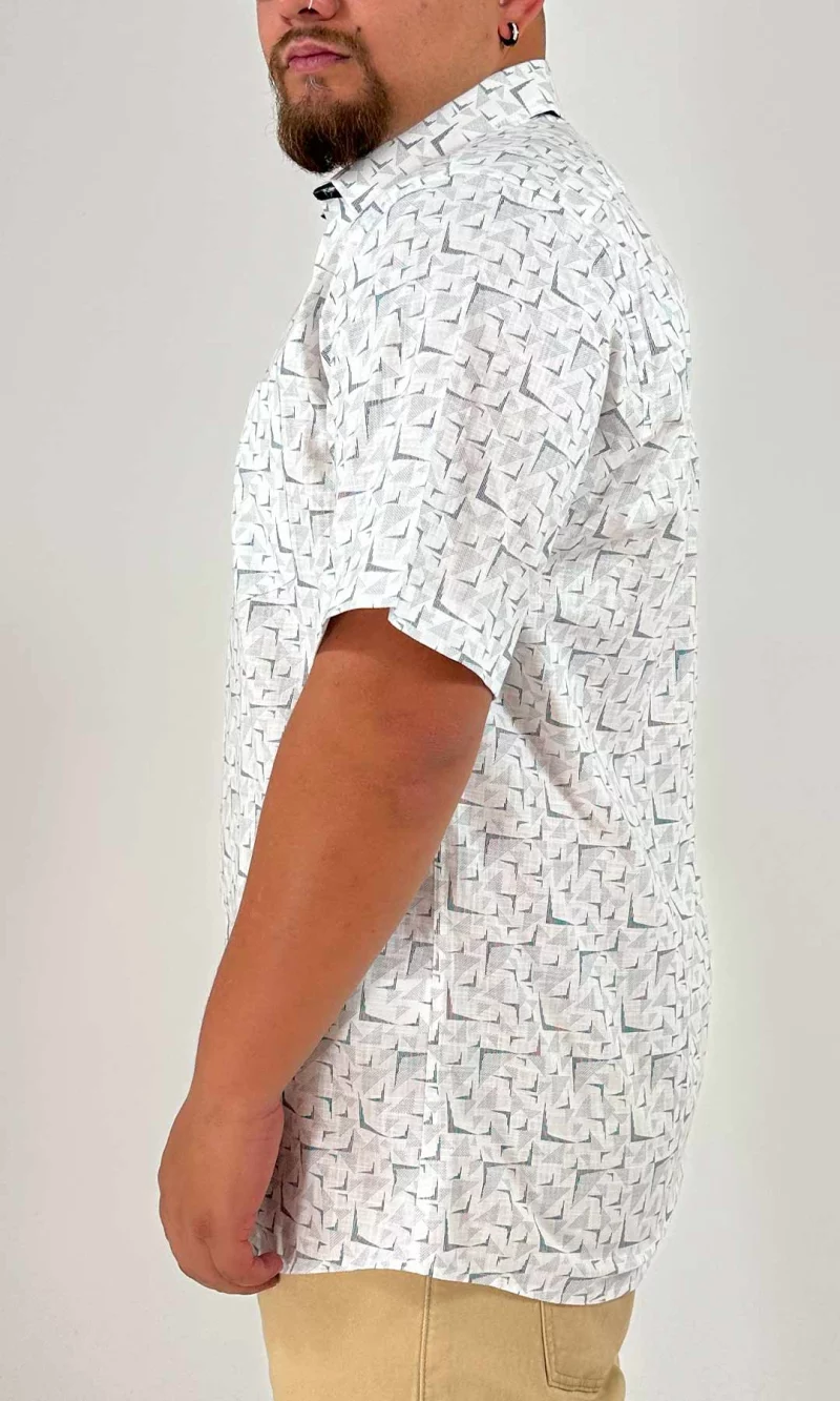 Camisa hombre manga corta estampada - Imagen 5