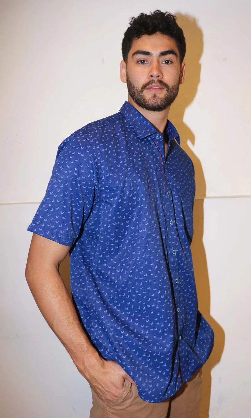 Camisa hombre manga corta con diseño - Imagen 6