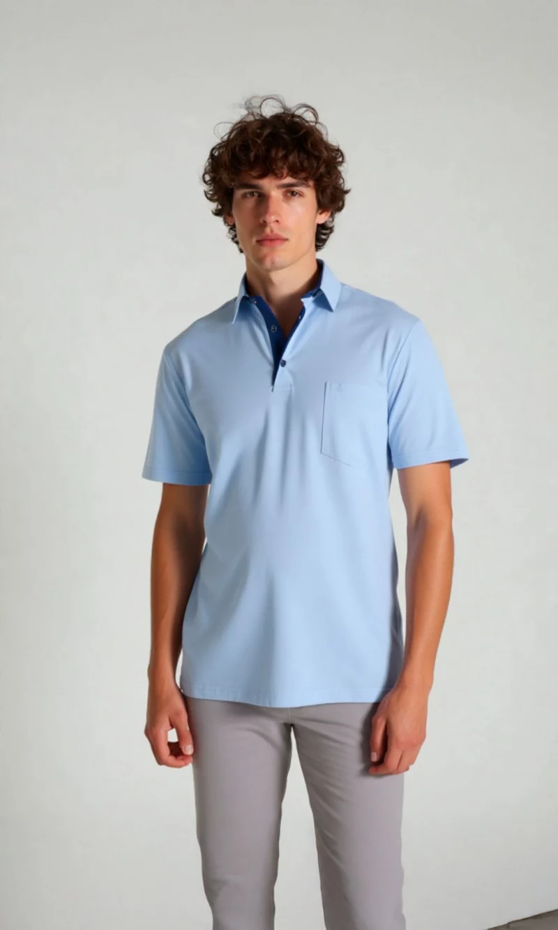 Camiseta hombre unicolor - Imagen 7