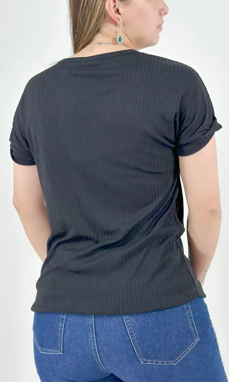 Camiseta mujer manga corta unicolor - Imagen 5