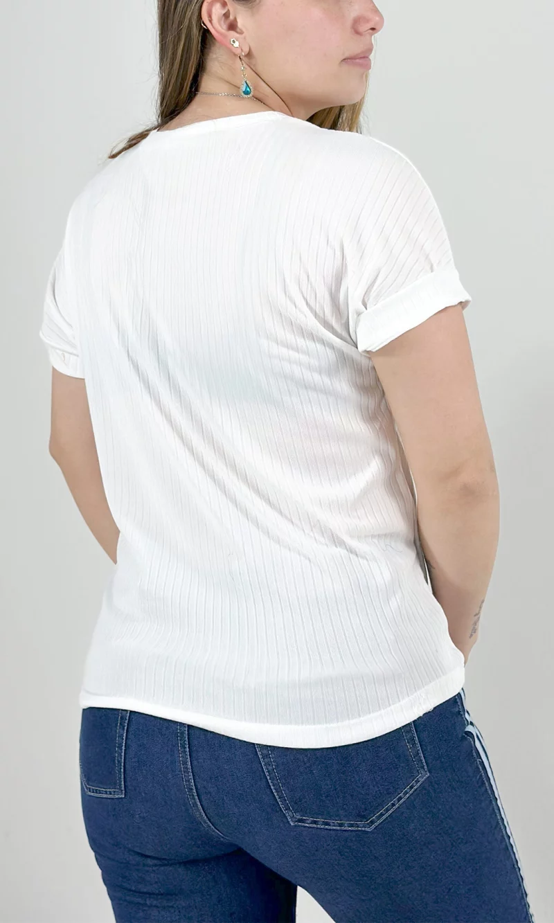 Camiseta mujer manga corta unicolor - Imagen 12