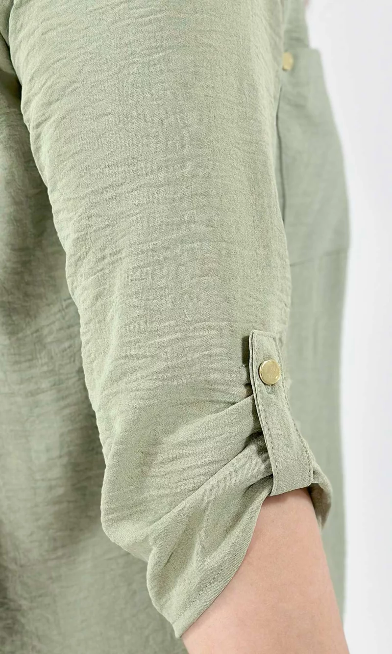 Blusa manga 3/4 unicolor - Imagen 13