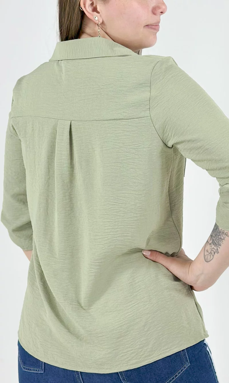 Blusa manga 3/4 unicolor - Imagen 14