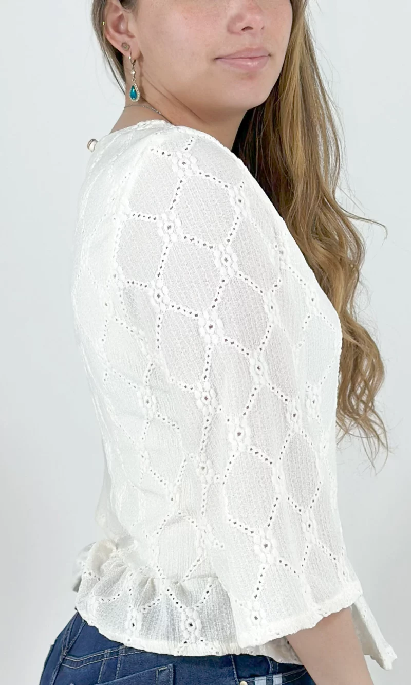 Blusa mujer manga 3/4 unicolor - Imagen 11