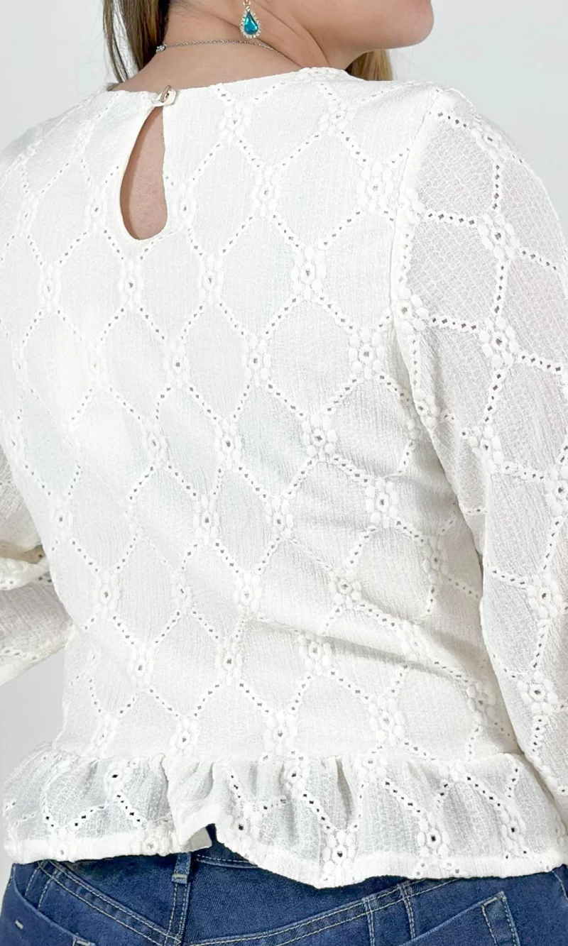 Blusa mujer manga 3/4 unicolor - Imagen 13