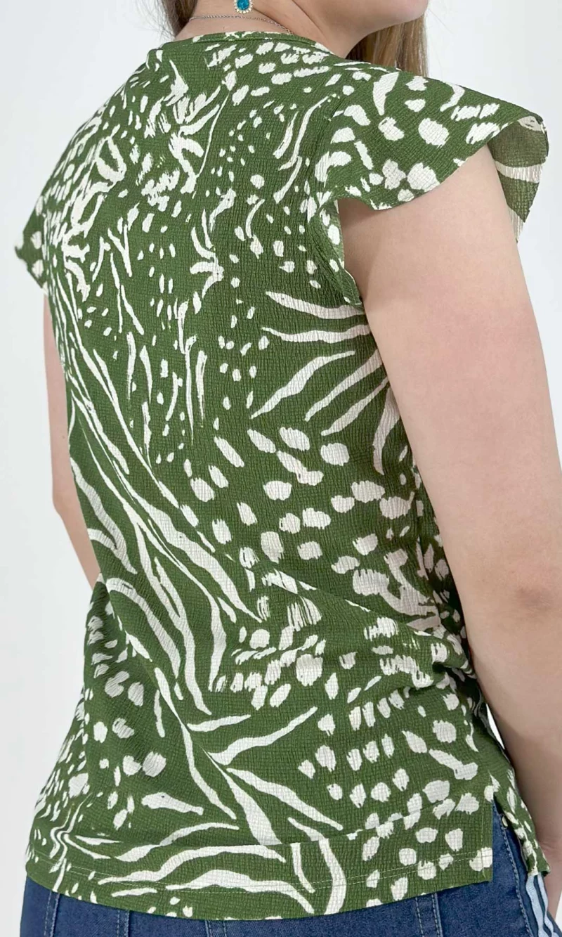 Blusa mujer manga corta estampada - Imagen 13