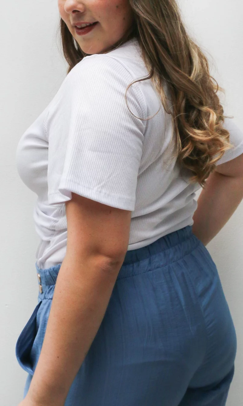 Camiseta mujer unicolor - Imagen 3