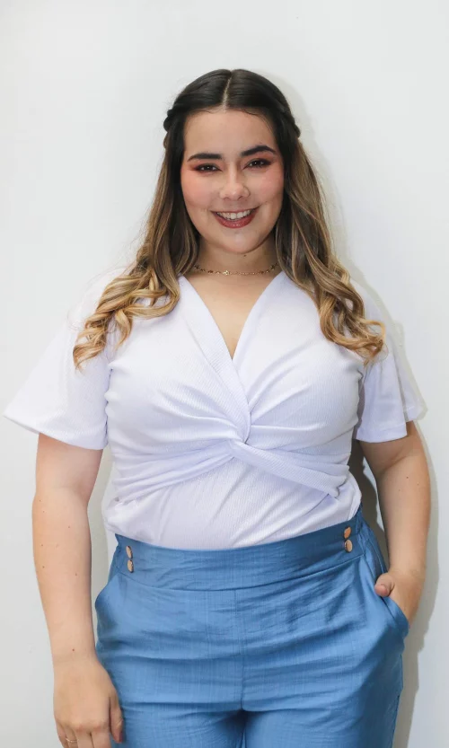 Camiseta mujer unicolor