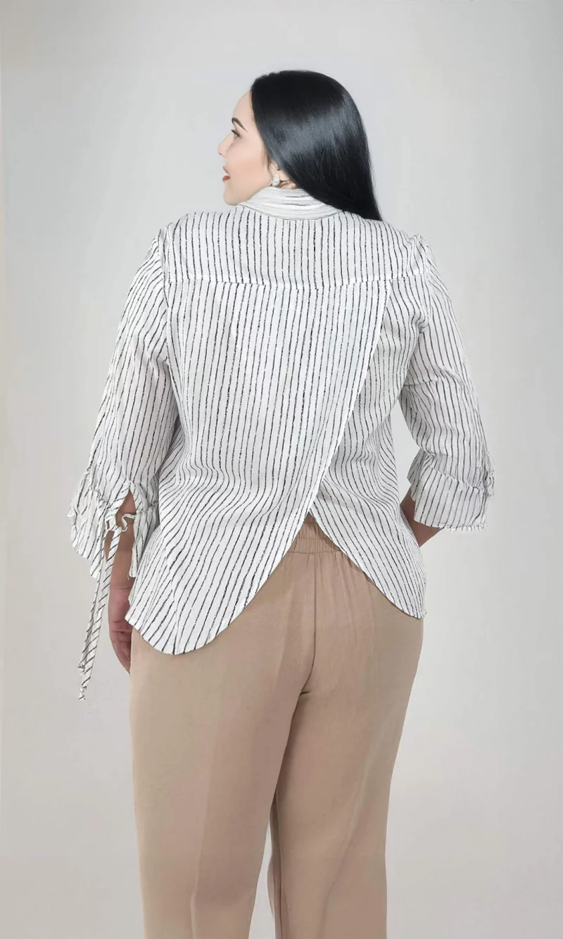 Blusa mujer manga 3/4 rayas - Imagen 10