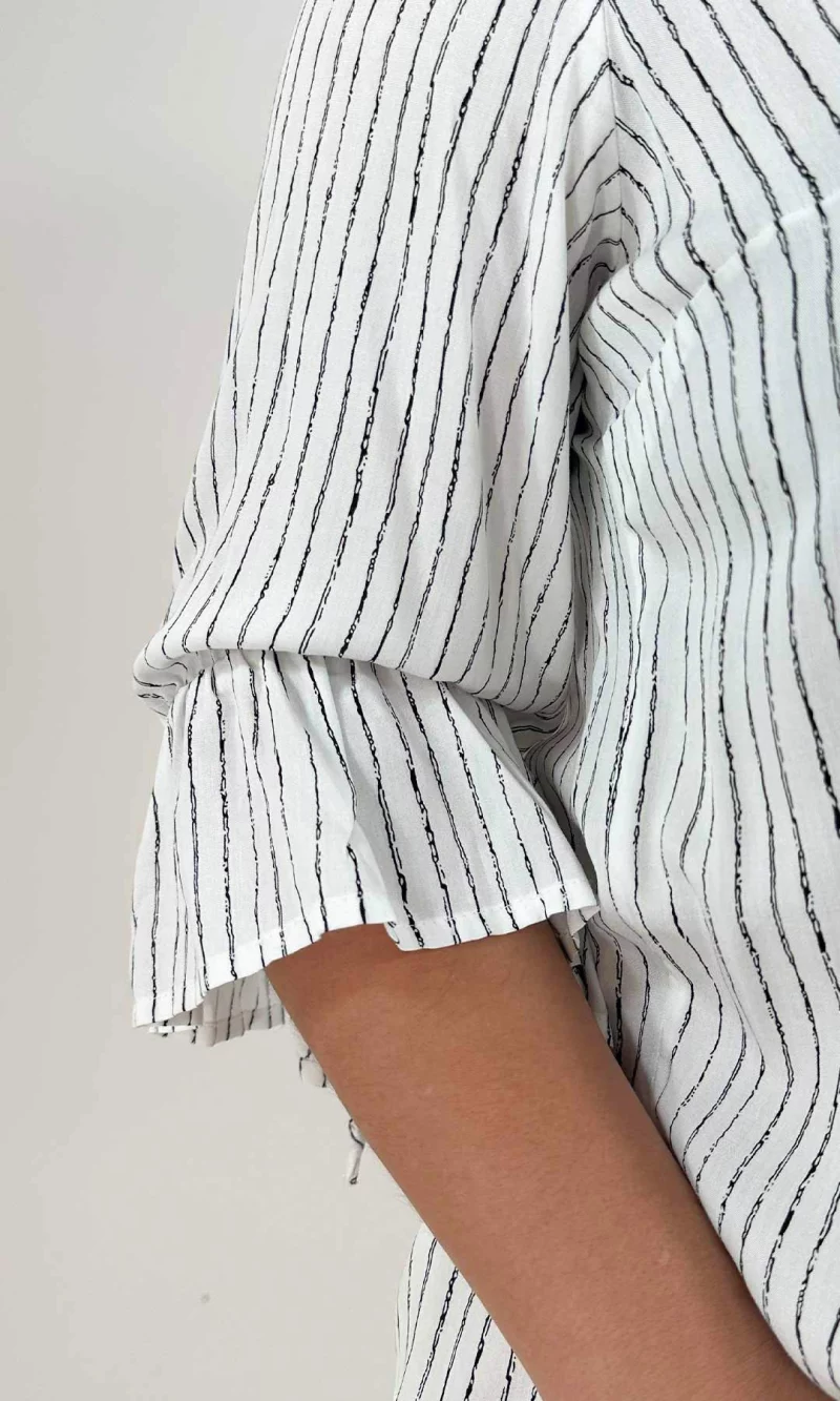 Blusa mujer manga 3/4 rayas - Imagen 9