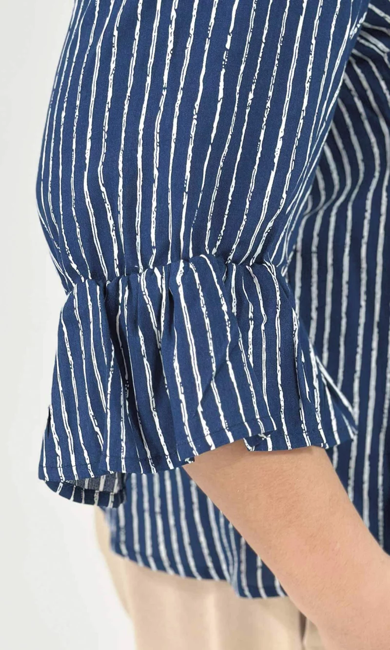 Blusa mujer manga 3/4 rayas - Imagen 6