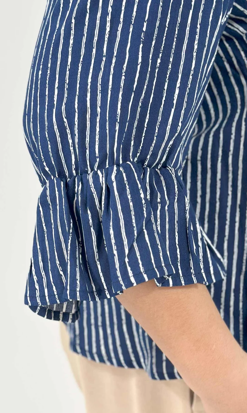 Blusa mujer manga 3/4 rayas - Imagen 6