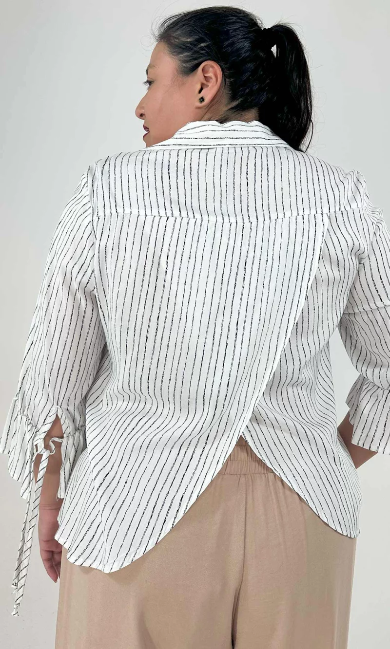 Blusa mujer manga 3/4 rayas - Imagen 11