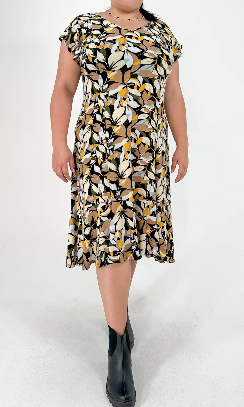 Vestido mujer manga corta Estampado - Imagen 5