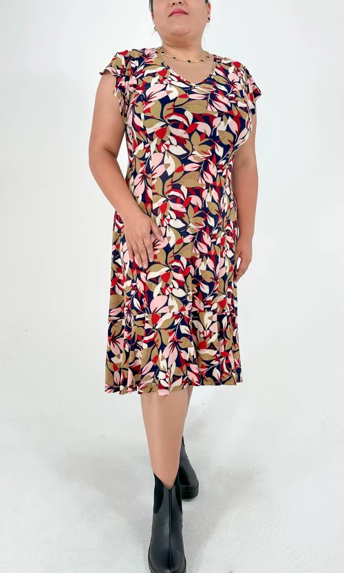 Vestido mujer manga corta Estampado