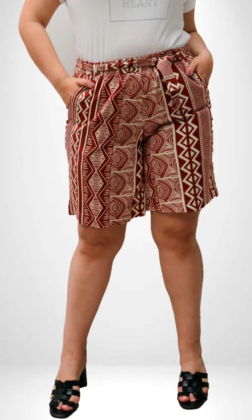 Bermuda mujer estampada