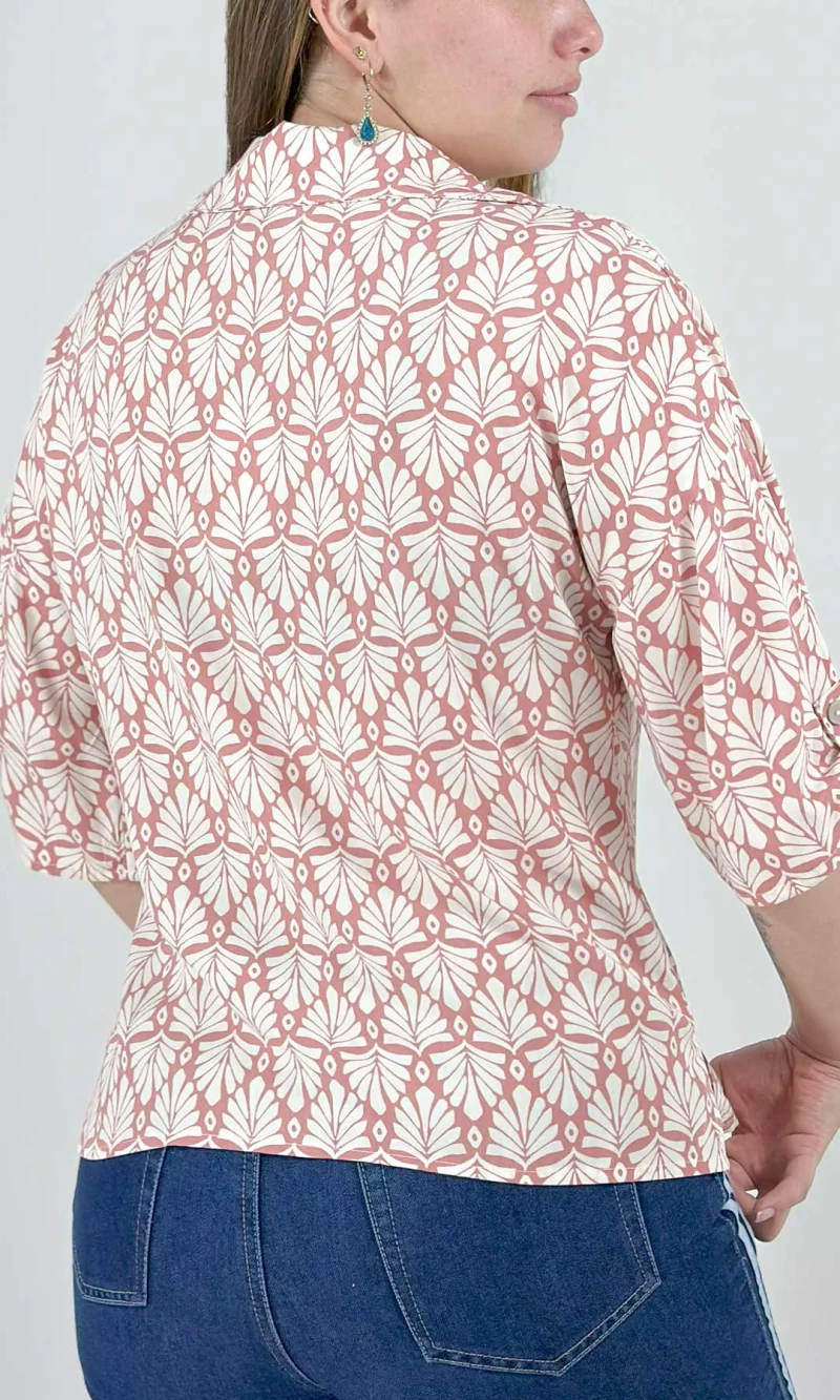 Blusa mujer manga 3/4 estampada - Imagen 8