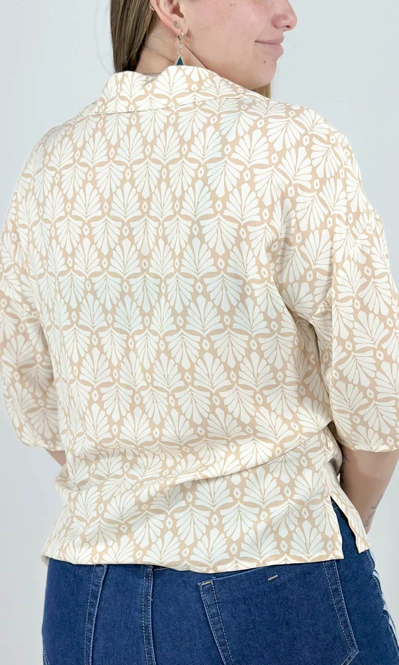 Blusa mujer manga 3/4 estampada - Imagen 4