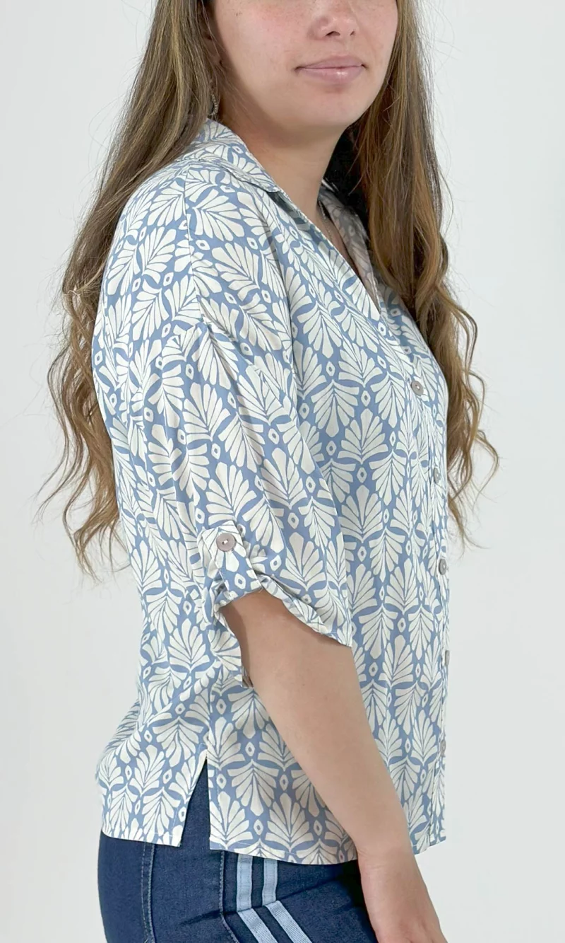 Blusa mujer manga 3/4 estampada - Imagen 9