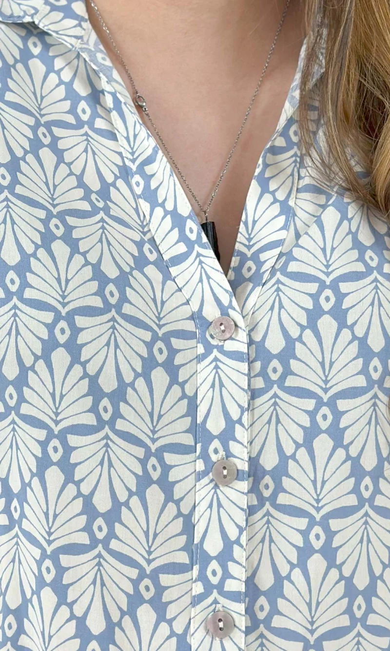 Blusa mujer manga 3/4 estampada - Imagen 10