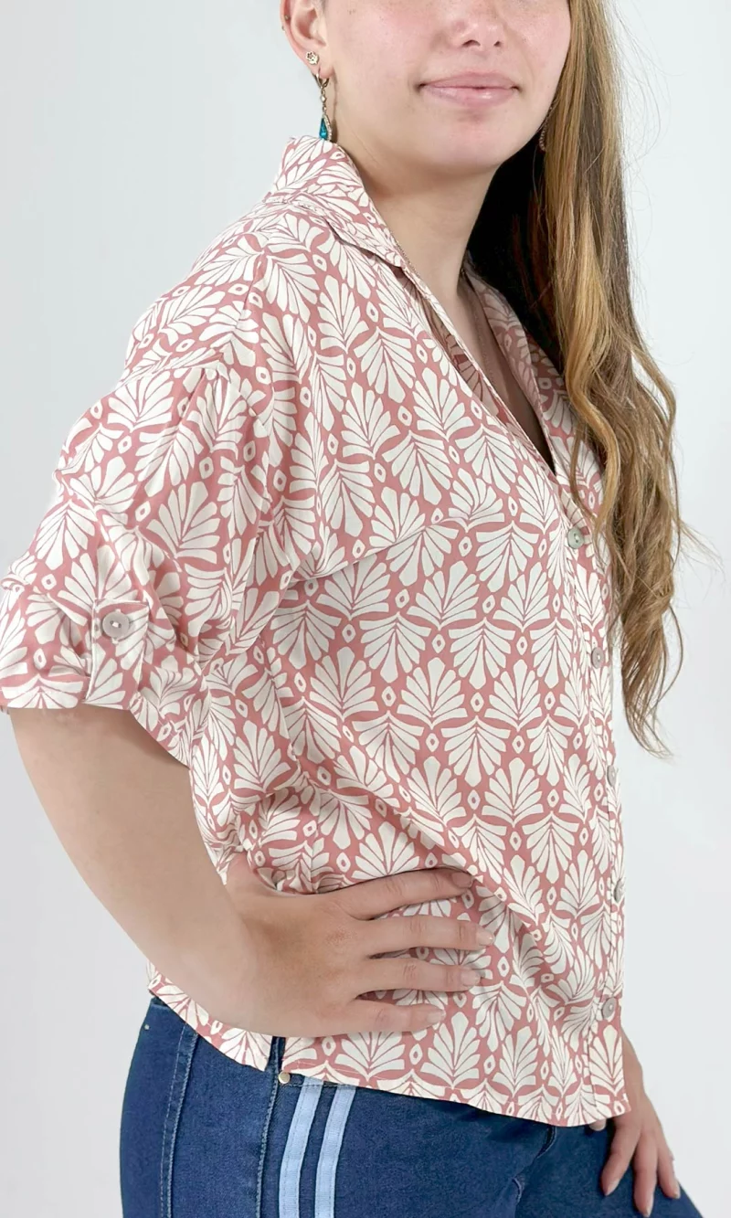 Blusa mujer manga 3/4 estampada - Imagen 7