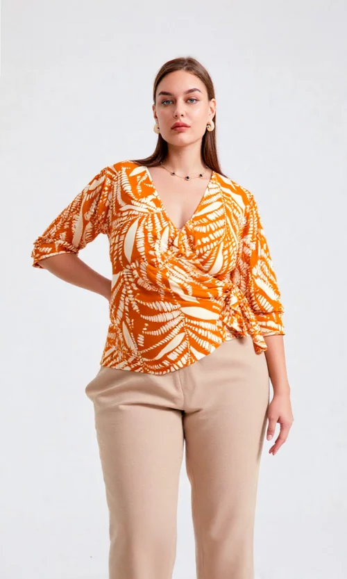 Camiseta mujer manga 3/4 estampada