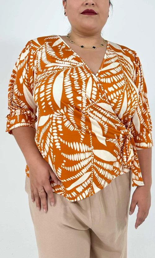 Camiseta mujer manga 3/4 estampada