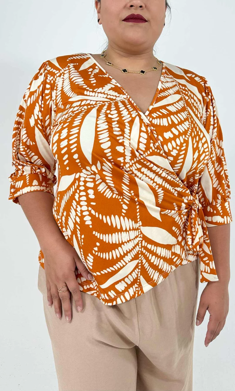 Camiseta mujer manga 3/4 estampada