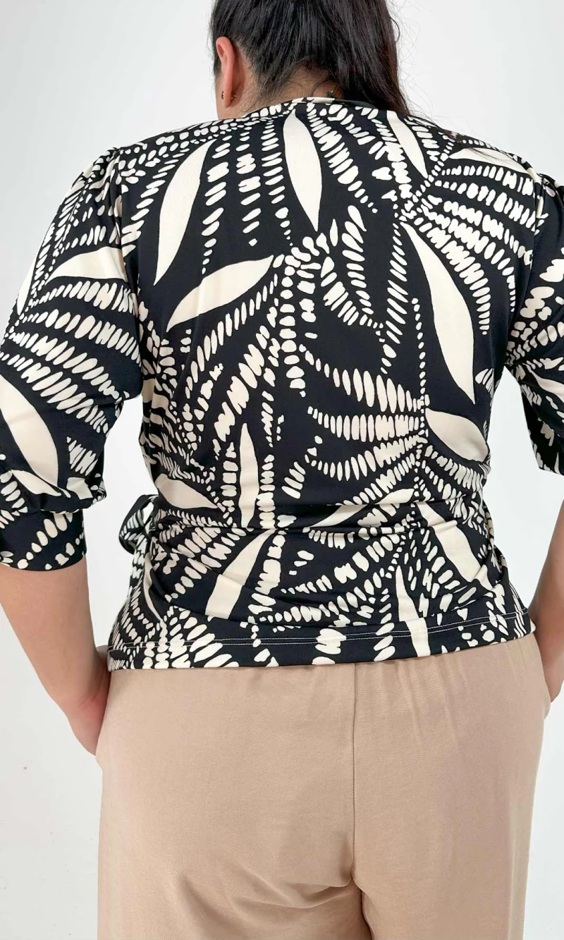 Camiseta mujer manga 3/4 estampada - Imagen 6