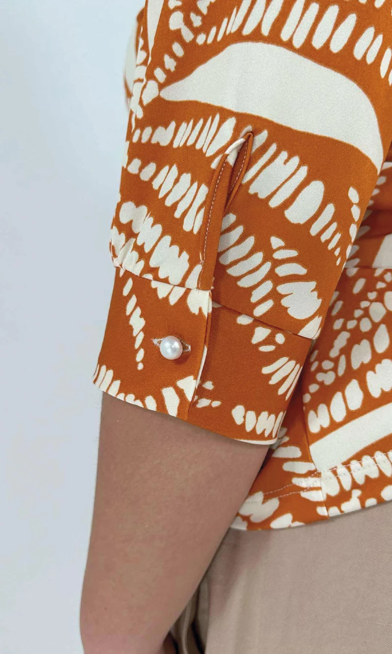 Camiseta mujer manga 3/4 estampada - Imagen 3