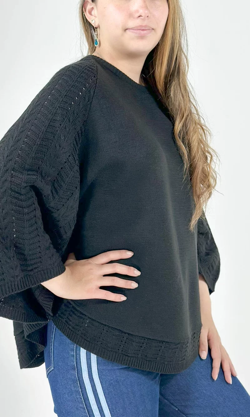 Ruana mujer unicolor - Imagen 6