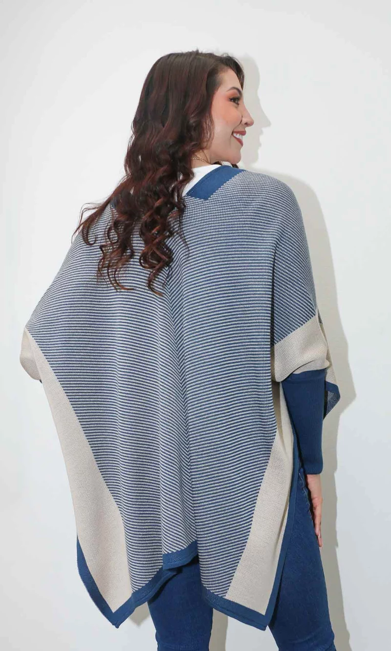 Ruana mujer con diseño - Imagen 3