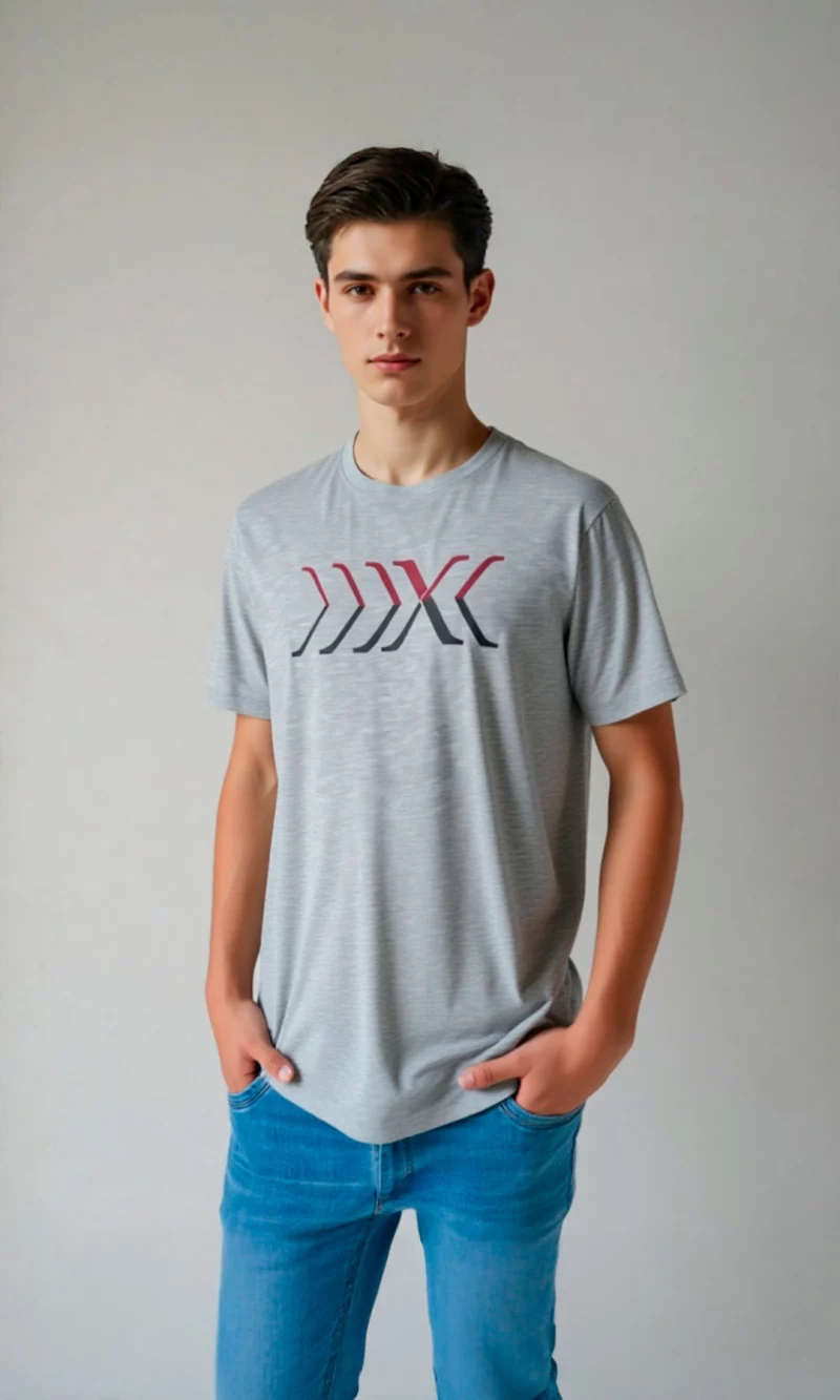 Camiseta hombre manga corta estampada - Imagen 2