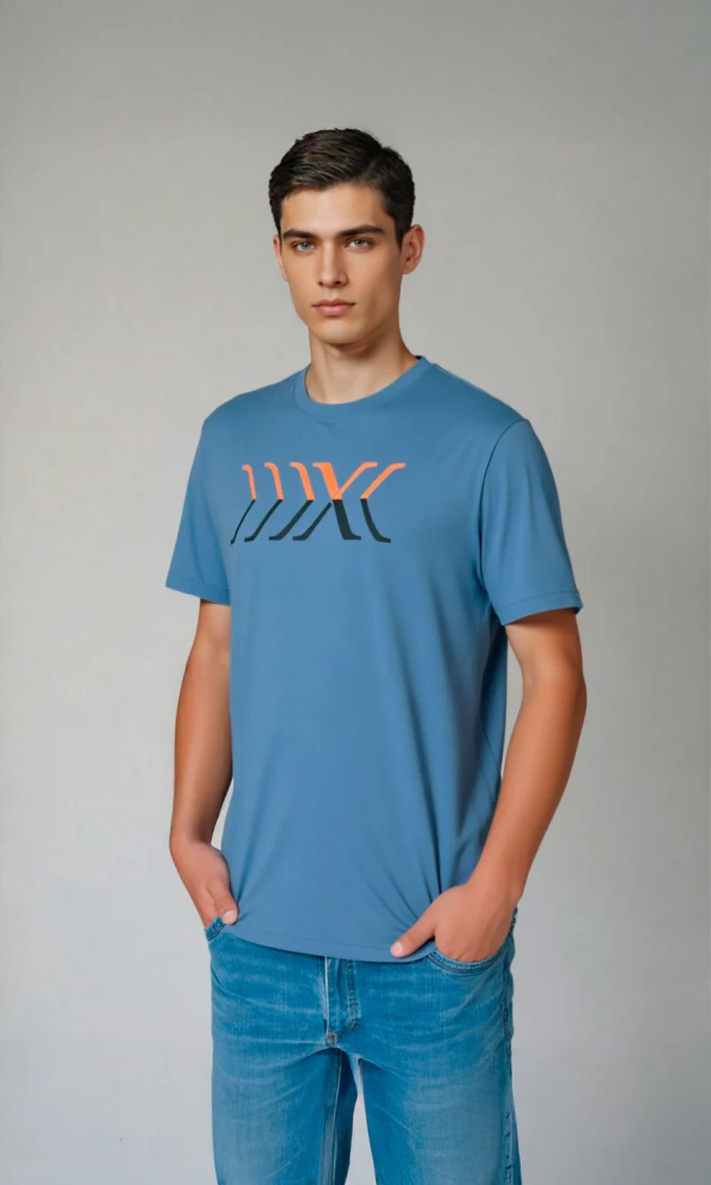 Camiseta hombre manga corta estampada - Imagen 4