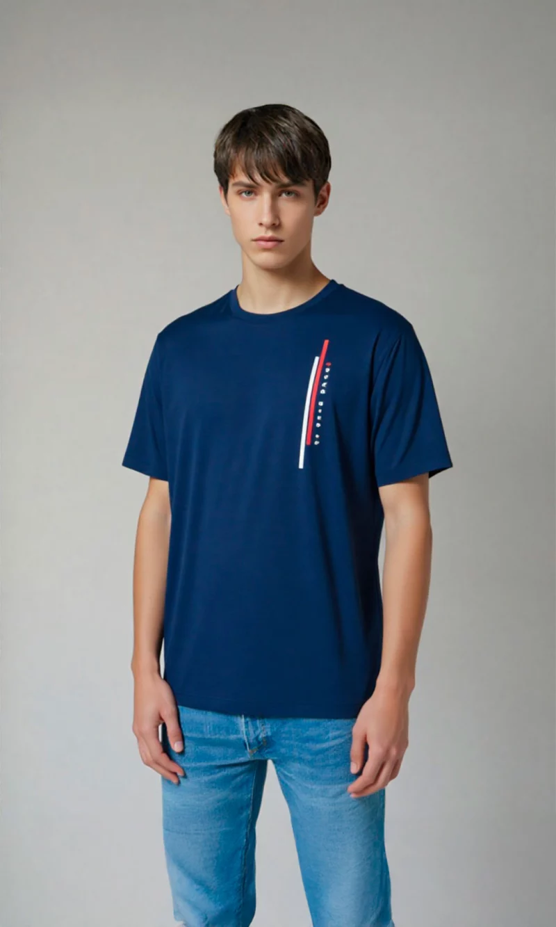 Camiseta hombre manga corta estampada - Imagen 2
