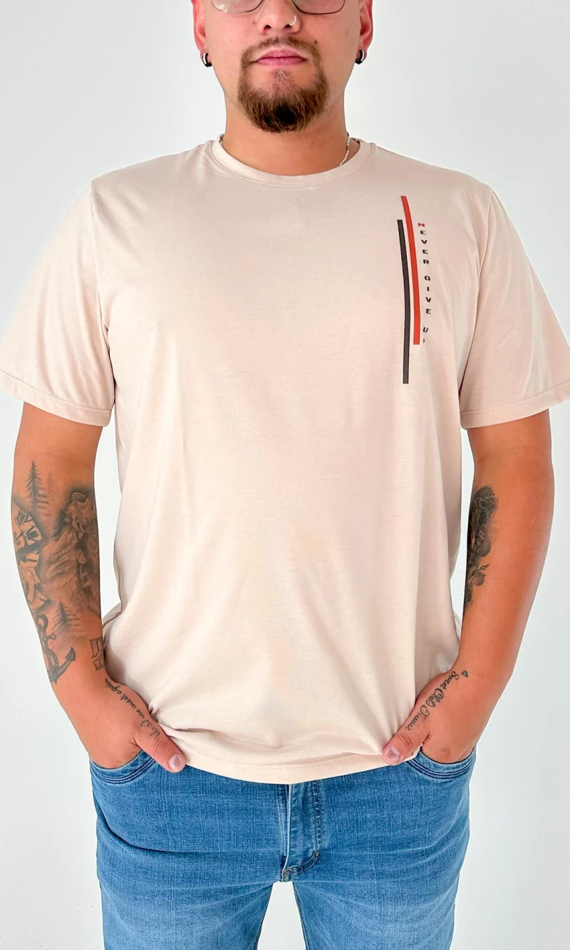 Camiseta hombre manga corta estampada - Imagen 4