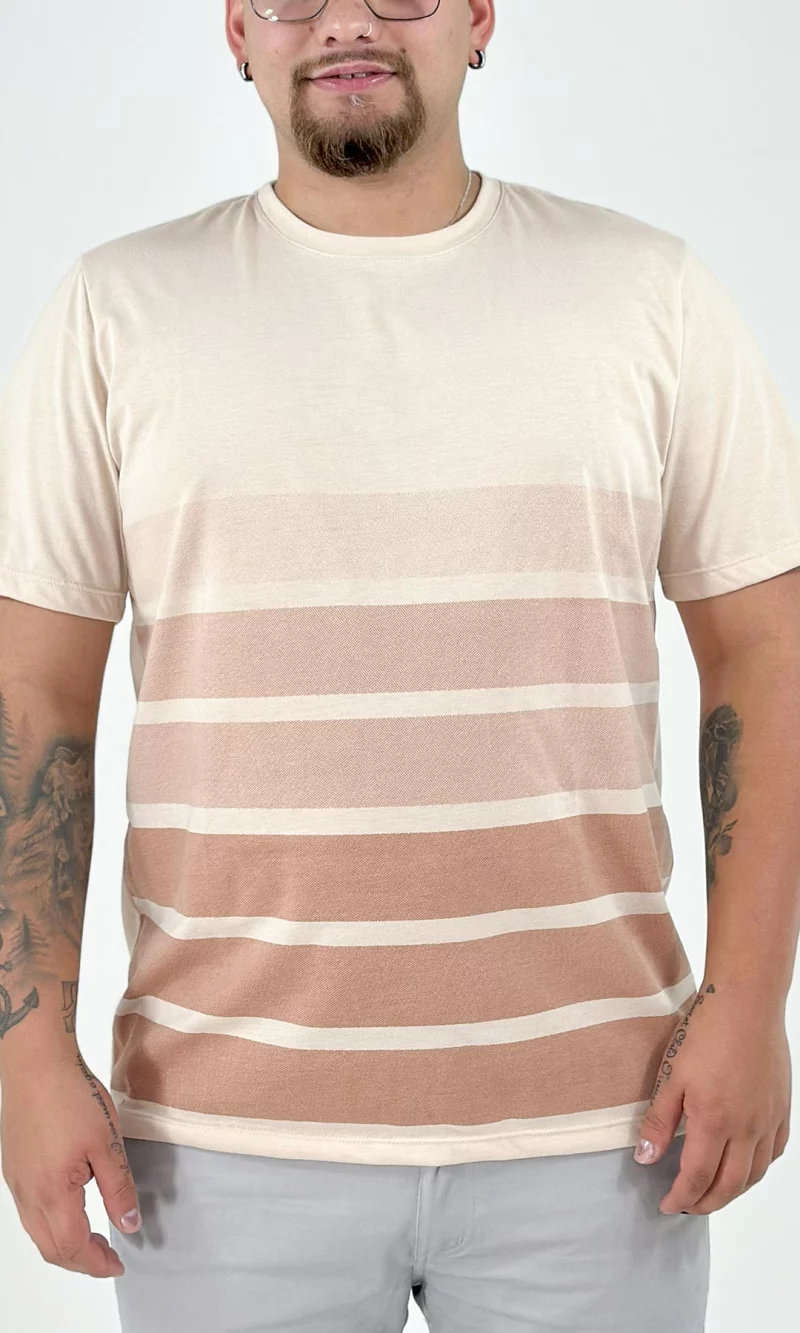 Camiseta hombre manga corta estampada