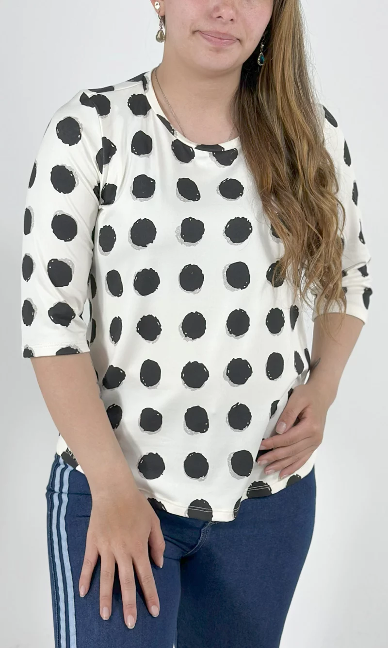 Camiseta mujer manga 3/4 pepas - Imagen 4