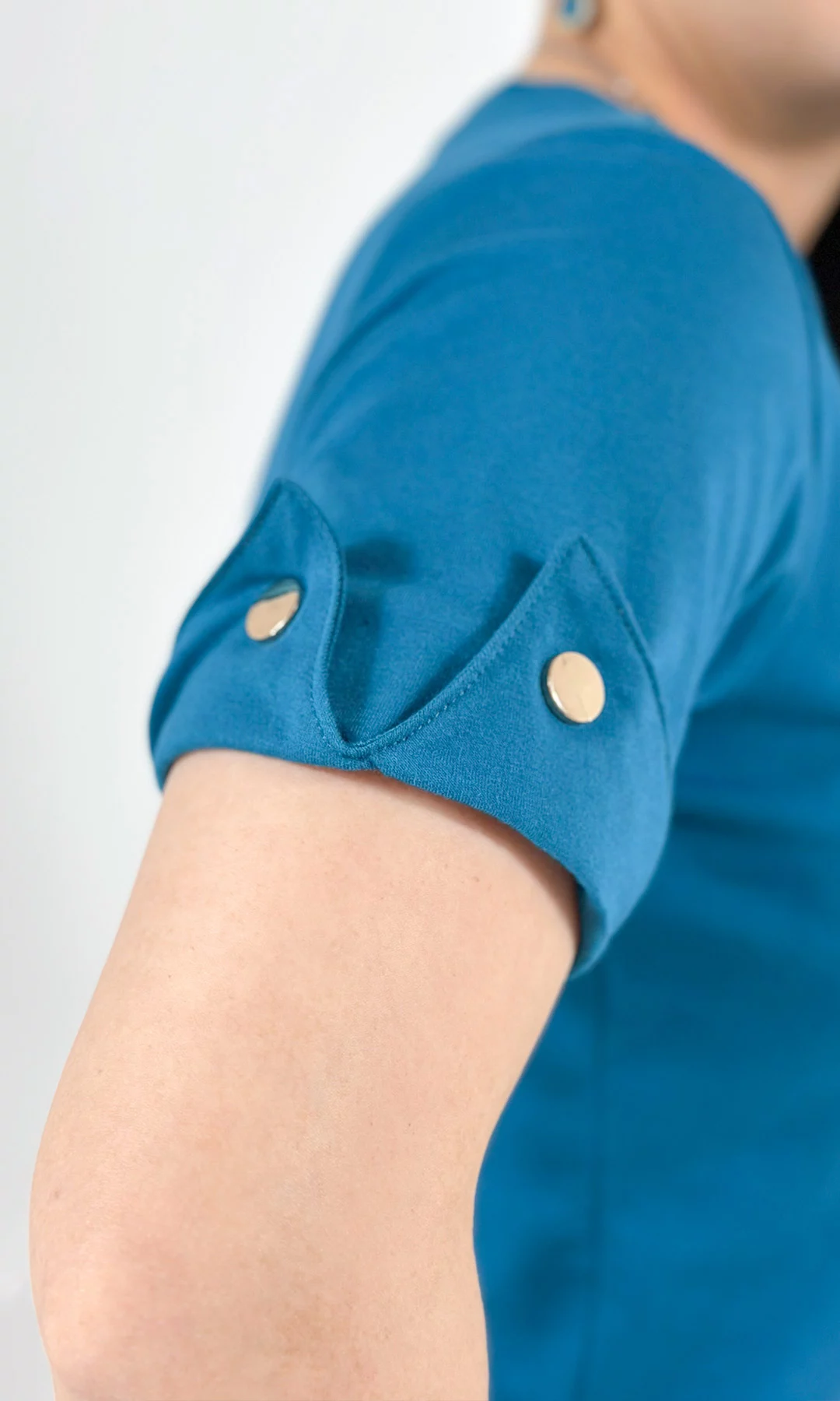 Camiseta mujer manga corta unicolor - Imagen 7