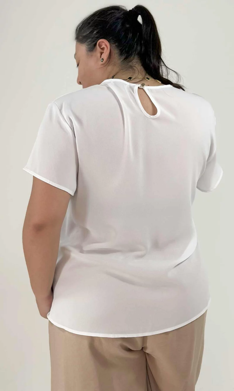 Blusa mujer manga corta estampada - Imagen 7