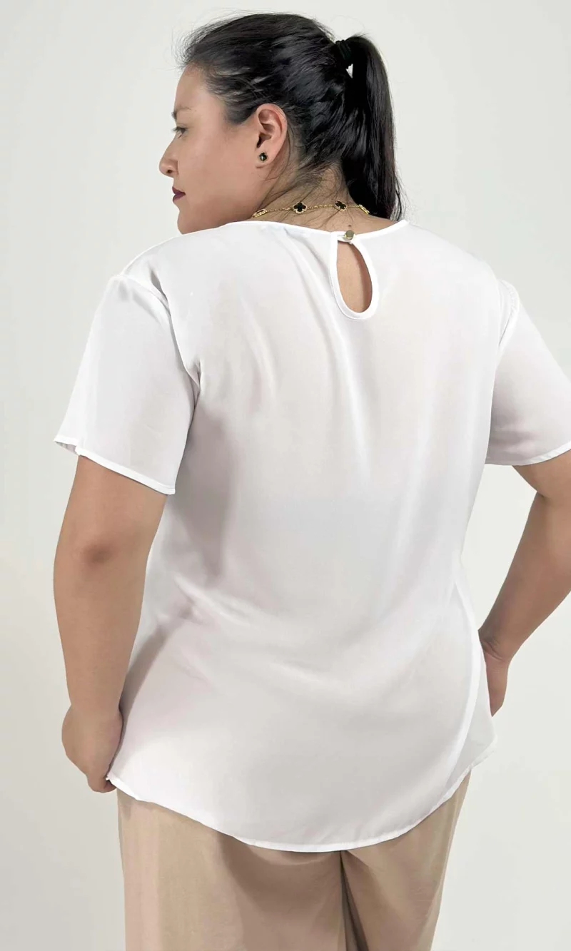 Blusa mujer manga corta estampada - Imagen 3