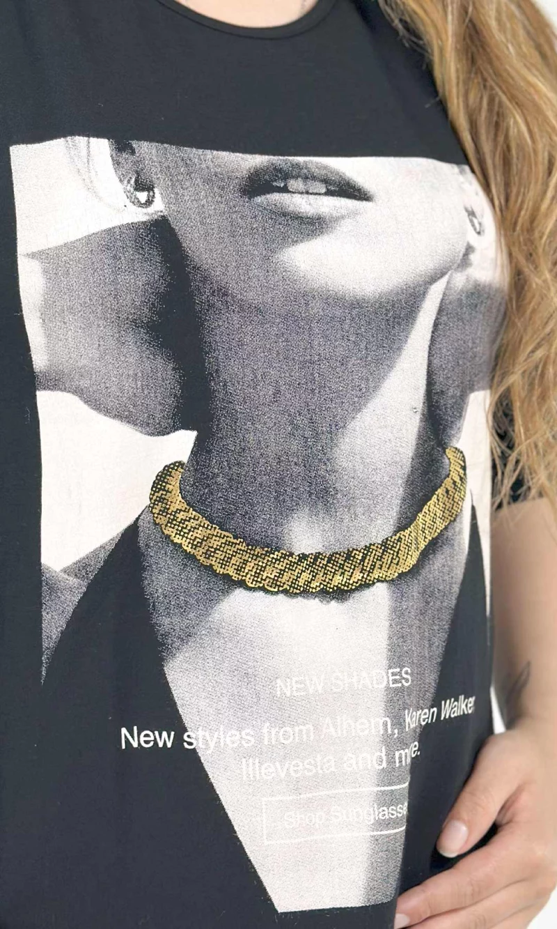 Camiseta mujer manga 3/4 estampada - Imagen 6