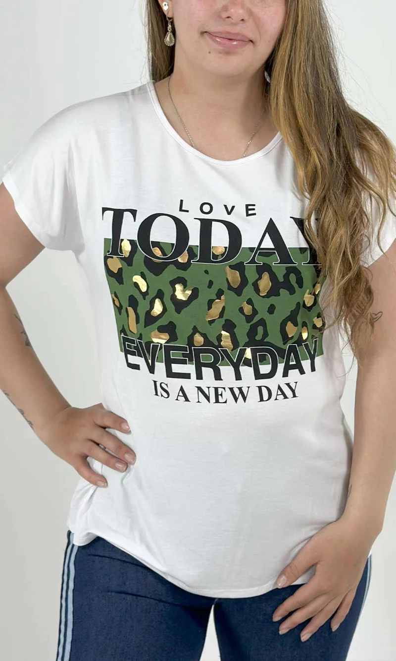 Camiseta mujer manga corta estampada - Imagen 5