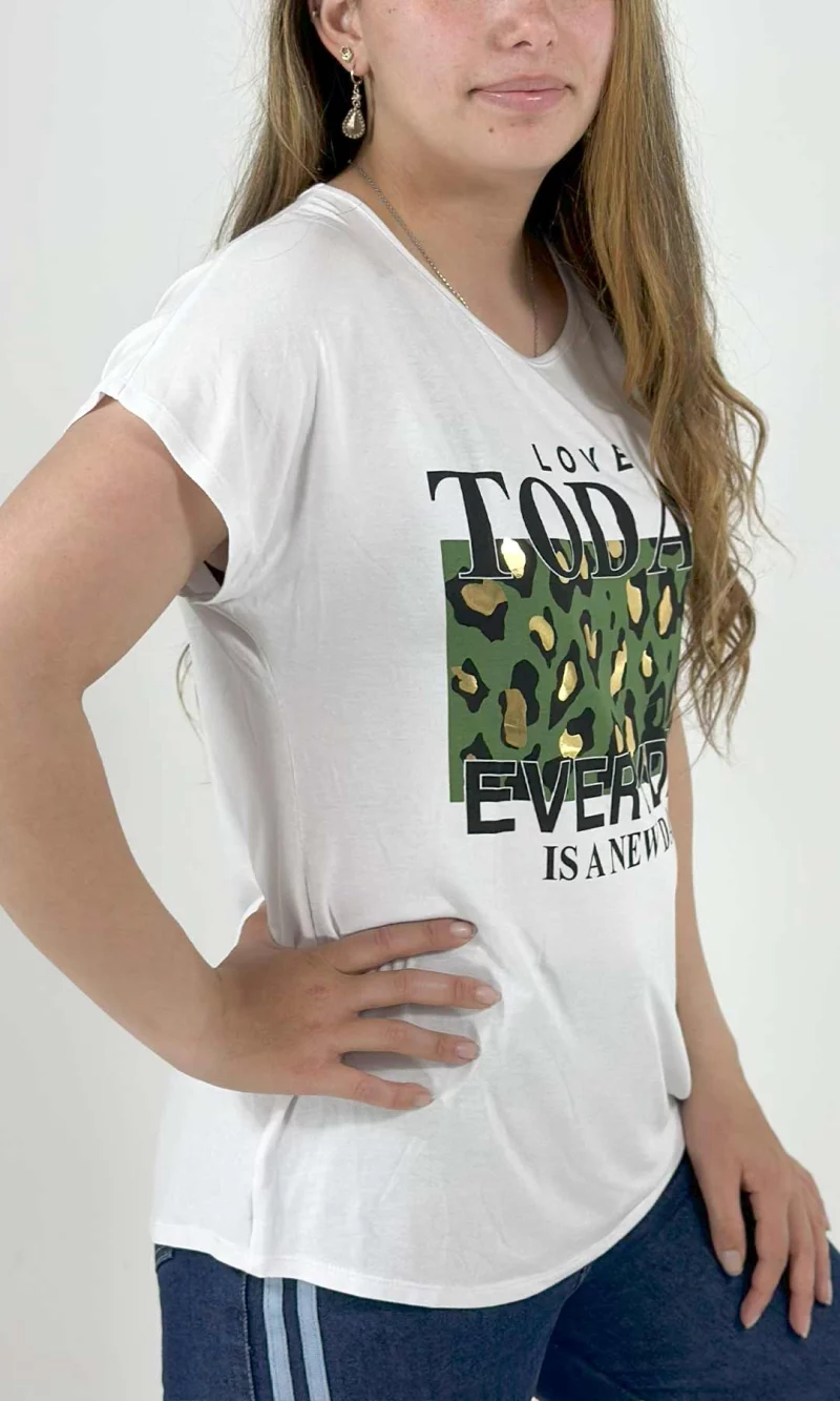 Camiseta mujer manga corta estampada - Imagen 6